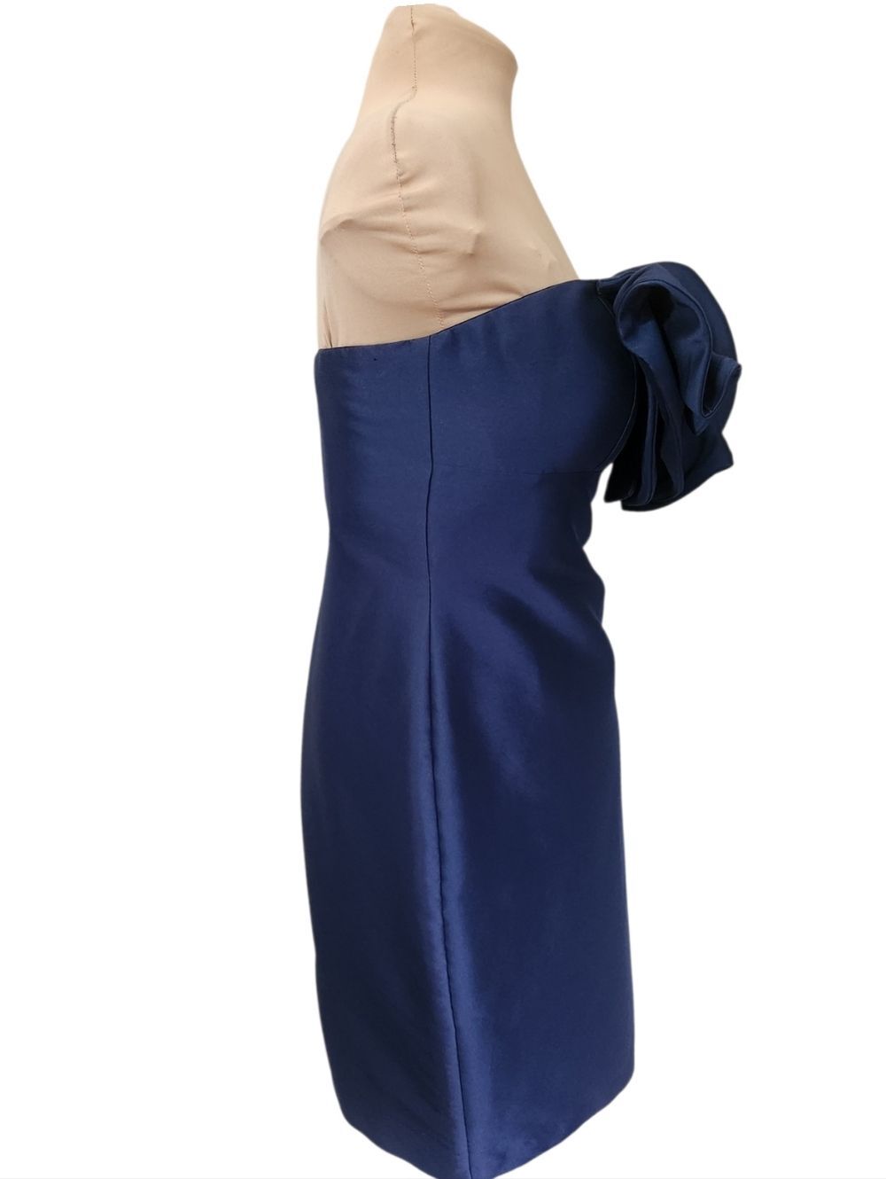 BADGLEY MISCHKA Pinwheel Strapless Sheath Cocktail Dress - Size 12 - Picture 4 of 13